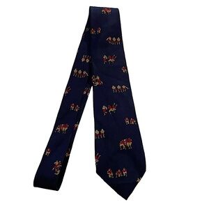 Gianfranco Ruffini Novelty 100% Silk Handmade Neck Tie Football Player Motif